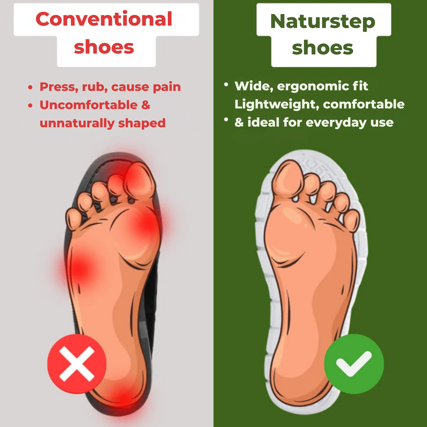 1+1 Hands Free & Ergonomic Everyday Shoes – OrthoSlip Unisex