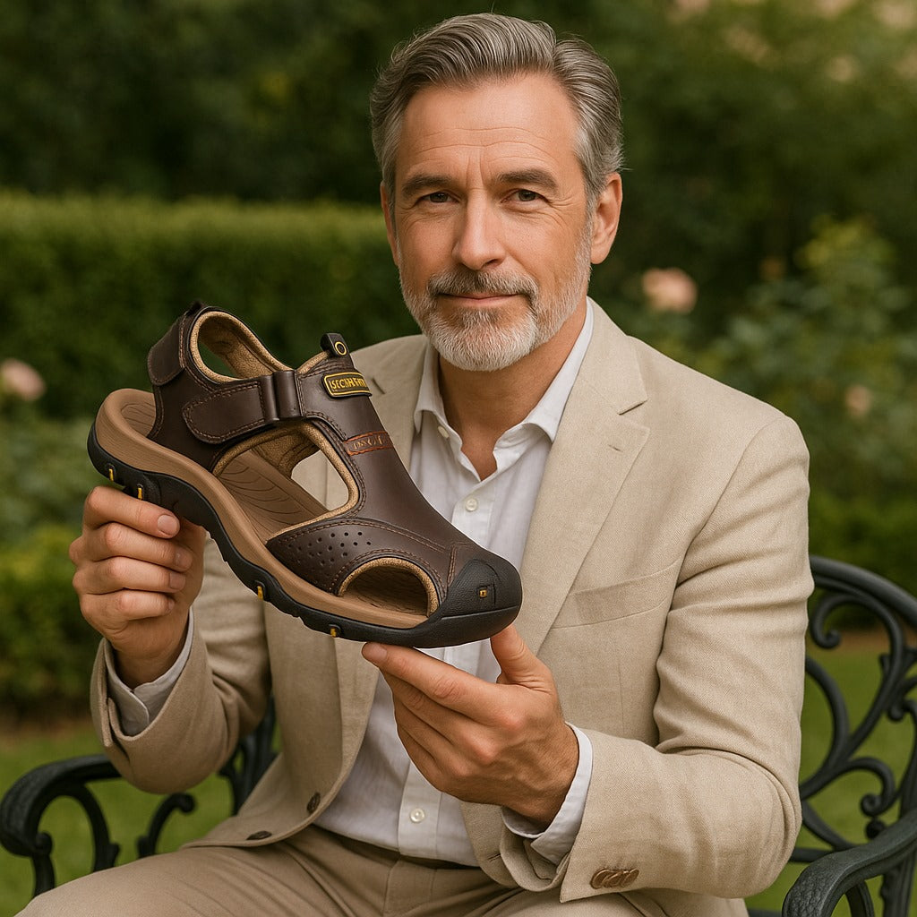 Ergonomic Orthopaedic Men's Sandals for Pain Relief - FlexStep