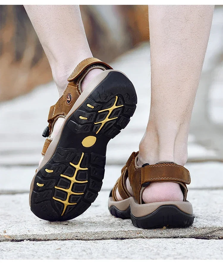 Ergonomic Orthopaedic Men's Sandals for Pain Relief - FlexStep