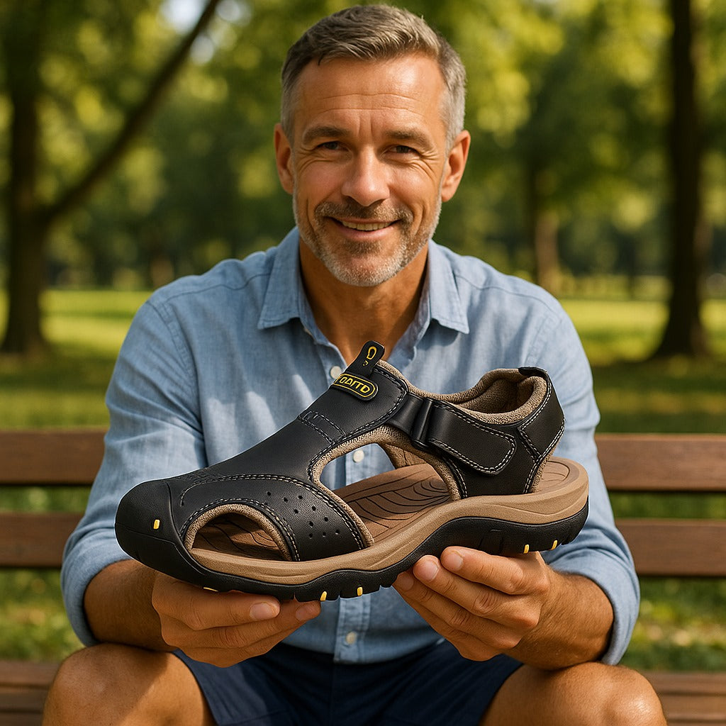 Ergonomic Orthopaedic Men's Sandals for Pain Relief - FlexStep