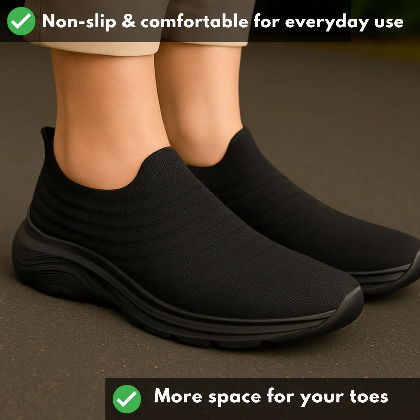 1+1 Pain-Free Everyday Hands-Free Slip In Shoe – OrthoSlip Unisex