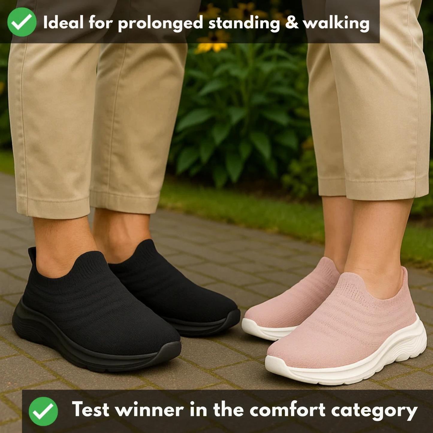 1+1 Pain-Free Everyday Hands-Free Slip In Shoe – OrthoSlip Unisex