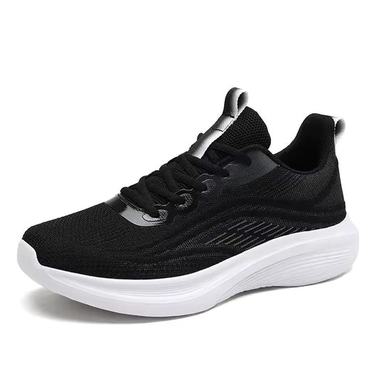 Ergonomic running shoe with cushioning & posture control